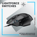 Logitech G502 X Gaming-Maus kabelgebunden | LIGHTFORCE | 25K DPI