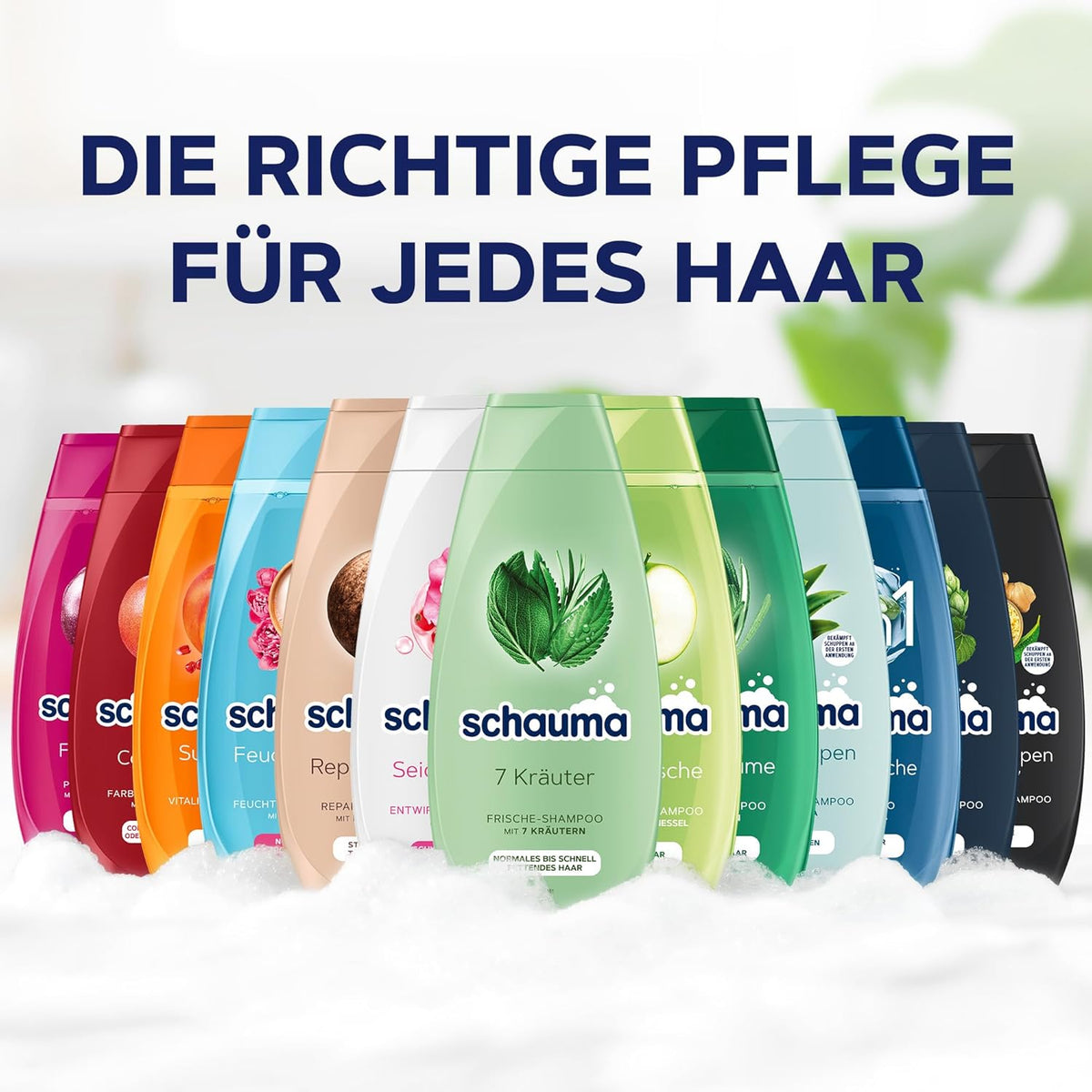 Schwarzkopf Schauma Pflege-Shampoo Silberglanz (250 ml), Silbershampoo hilft gelbliche Verfärbungen zu reduzieren, Haarshampoo für graues, blondiertes oder gesträhntes Haar