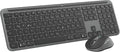 Logitech MK950 Signature Slim kabelloses Tastatur-Maus-Set, schlankes Design, leise tippen, Wechsel zwischen DREI Geräten, Bluetooth, mehrere Betriebssysteme, Windows, Mac, DEU QWERTZ-Layout, Graphit