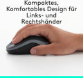 Logitech MK270 Wireless Keyboard and Mouse Set, 2.4 GHz Wireless Connection via Nano USB Receiver, Long Battery Life, for Windows and ChromeOS PCs/laptops, German QWERTZ Layout - blac