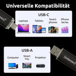 Intenso Twist Line 256 GB, Dual USB-Stick 3.2 Gen 1x1, USB-C und USB-A, 70MB/s, Anthrazit
