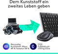 Logitech MK270 Wireless Keyboard and Mouse Set, 2.4 GHz Wireless Connection via Nano USB Receiver, Long Battery Life, for Windows and ChromeOS PCs/laptops, German QWERTZ Layout - blac
