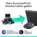 Logitech MK270 Wireless Keyboard and Mouse Set, 2.4 GHz Wireless Connection via Nano USB Receiver, Long Battery Life, for Windows and ChromeOS PCs/laptops, German QWERTZ Layout - blac