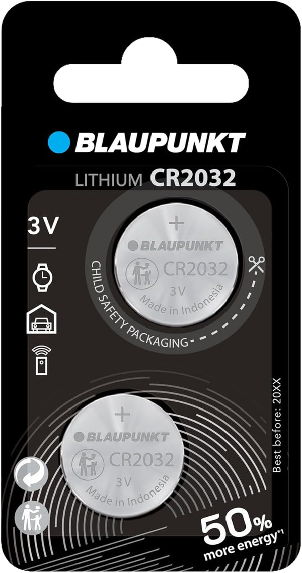 Blaupunkt Lithium Coin CR2032 Knopfzelle 2 Stück im Blister