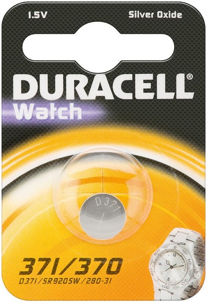 Duracell Watch Uhrenbatterie 371/370 SR920SW 280-31 1.55 V, Silberoxid