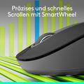 Logitech Signature M650 Kabellose Maus - für kleine bis mittelgroße Hände, 2-Jahres-Batterie, Leise Klicks, Anpassbare Seitentasten, Bluetooth, Kompatibilität mit Mehreren Geräten - Grau