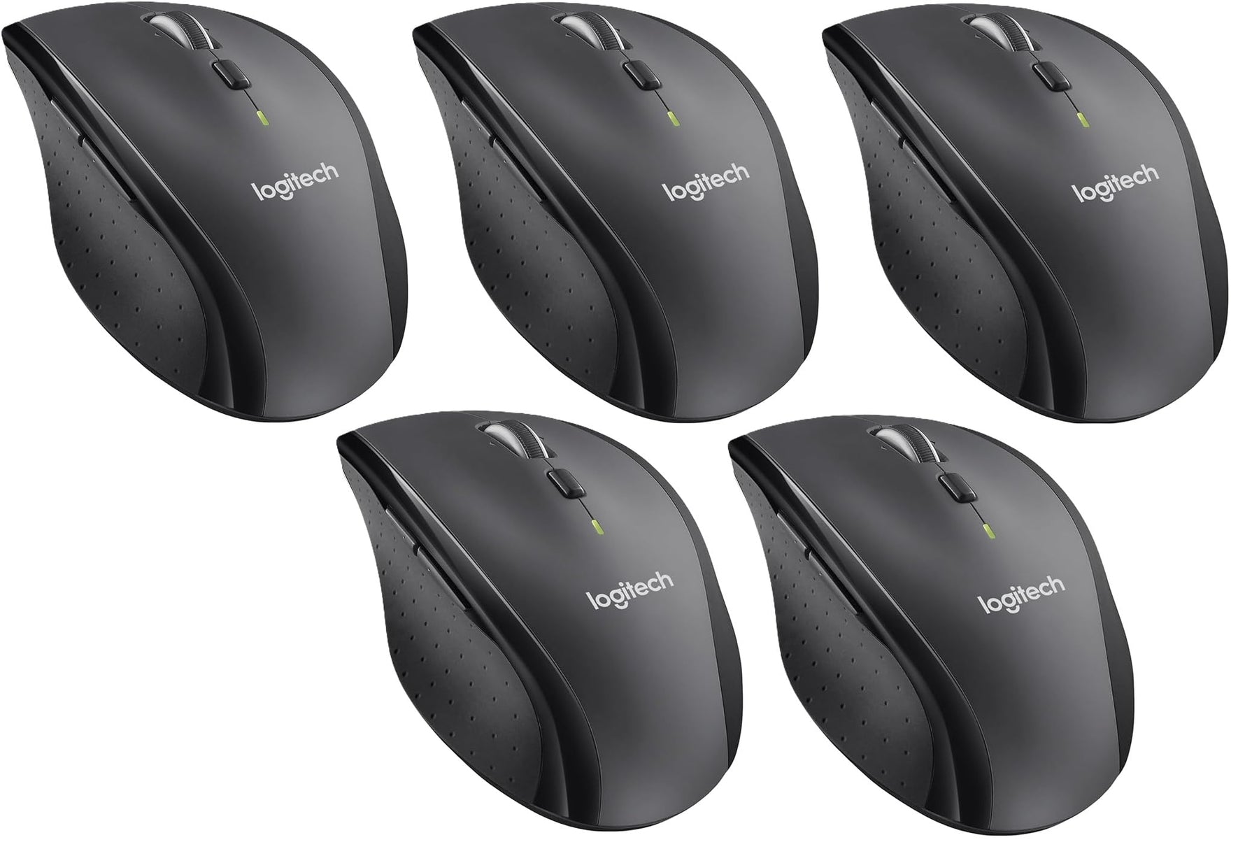 Logitech M705 Marathon Kabellose Maus, 2.4 GHz Verbindung via Unifying USB-Empfänger, 1000 DPI Laser-Sensor, 3-Jahre Akkulaufzeit, 7 Tasten, PC/Mac - Schwarz