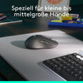Logitech Signature M650 Kabellose Maus - für kleine bis mittelgroße Hände, 2-Jahres-Batterie, Leise Klicks, Anpassbare Seitentasten, Bluetooth, Kompatibilität mit Mehreren Geräten - Grau