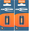 ANSMANN CR123A (3V) Lithium Batterie Fotobatterie (1er-Pack) für Garagentoröffner, Alarmanlage, Funkauslöser für Kamera, Messgeräte, Klingel usw.