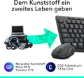 Logitech MK295 kabelloses Tastatur-Maus-Set mit SilentTouch-Technologie, Shortcut-Tasten, optischer Spurführung, Nano USB-Empfänger, verzögerungsfreier Drahtlosverbindung, QWERTZ layout - Schwarz
