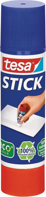 tesa Stick ecoLogo - Geruchsneutraler Klebestift für Papier und Pappe - Lösungsmittelfrei und Umweltschonend - 4 x 20 g