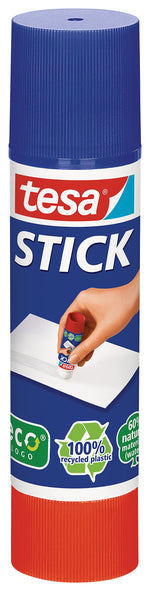 tesa Stick ecoLogo - Geruchsneutraler Klebestift für Papier und Pappe - Lösungsmittelfrei und Umweltschonend - 4 x 20 g