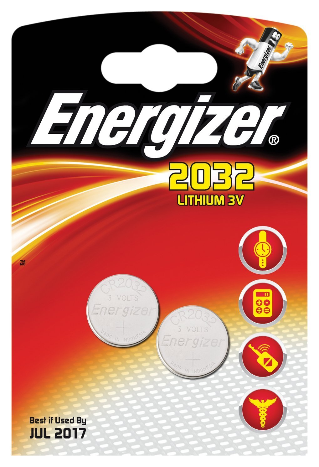 Energizer CR2450 Batterien, Lithium Knopfzelle, 2 Stück
