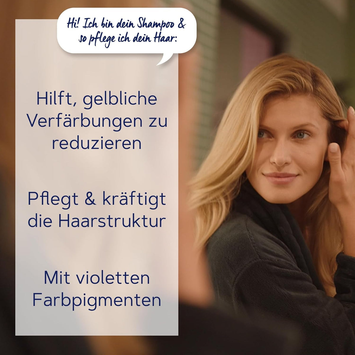 Schwarzkopf Schauma Pflege-Shampoo Silberglanz (250 ml), Silbershampoo hilft gelbliche Verfärbungen zu reduzieren, Haarshampoo für graues, blondiertes oder gesträhntes Haar