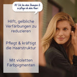 Schwarzkopf Schauma Pflege-Shampoo Silberglanz (250 ml), Silbershampoo hilft gelbliche Verfärbungen zu reduzieren, Haarshampoo für graues, blondiertes oder gesträhntes Haar
