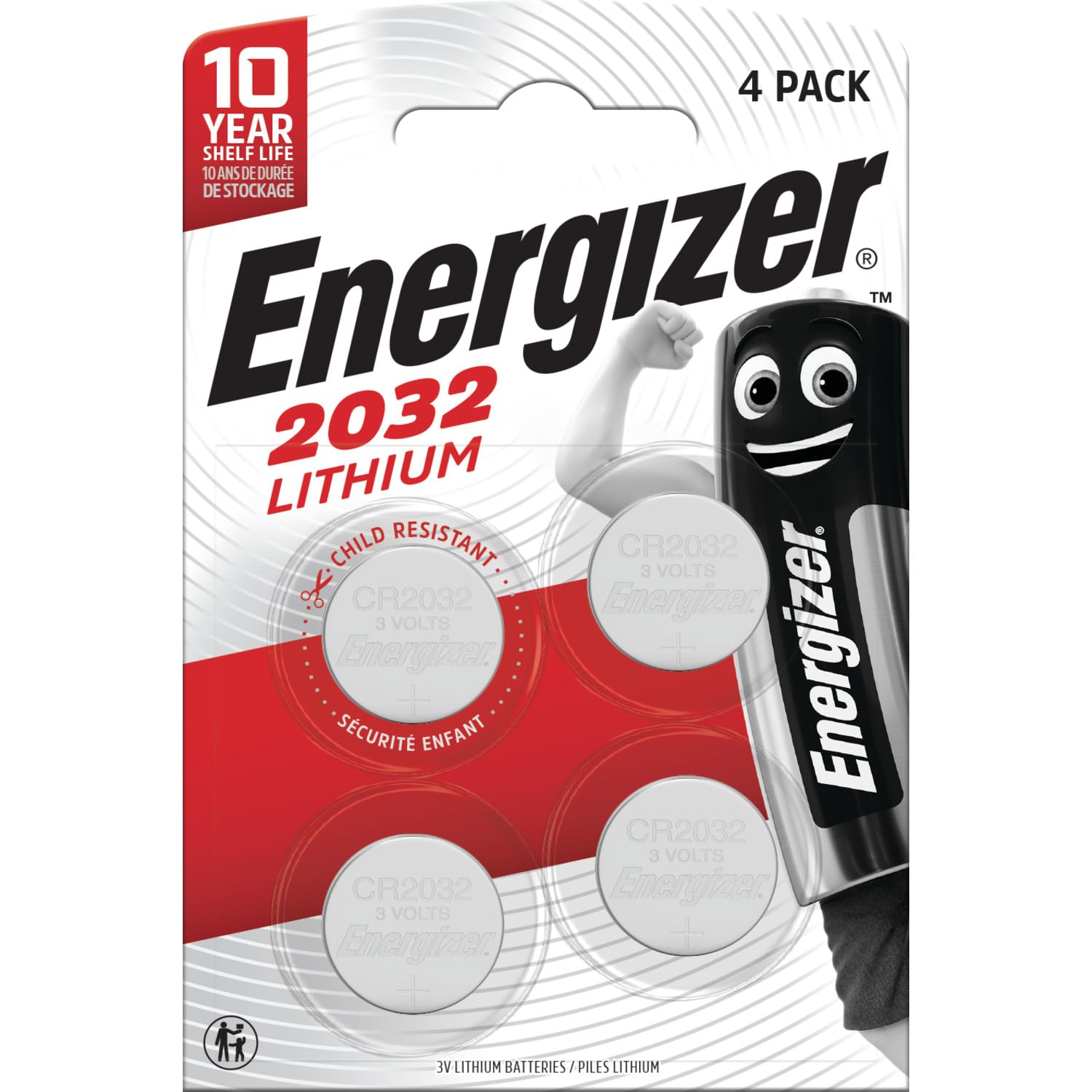 Energizer CR2450 Batterien, Lithium Knopfzelle, 2 Stück