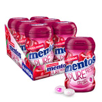 Mentos Kaugummi Pure Fresh Erdbeere, 6 Boxen zuckerfreie Chewing Gum Dragees mit Erdbeer-Geschmack & flüssiger Füllung, Multipack (6 x 35 Stück)