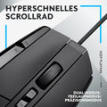 Logitech G G502 X Kabelgebundene Gaming-Maus - LIGHTFORCE Hybrid optisch-mechanische Primärschalter, HERO 25K Gaming-Sensor, Kompatibel PC, East Europe Package - macOS/Windows