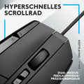 Logitech G502 X Gaming-Maus kabelgebunden | LIGHTFORCE | 25K DPI