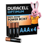 DURACELL Optimum AA-Batterien (4er-Pack) – Alkaline-Batterien 1,5 V