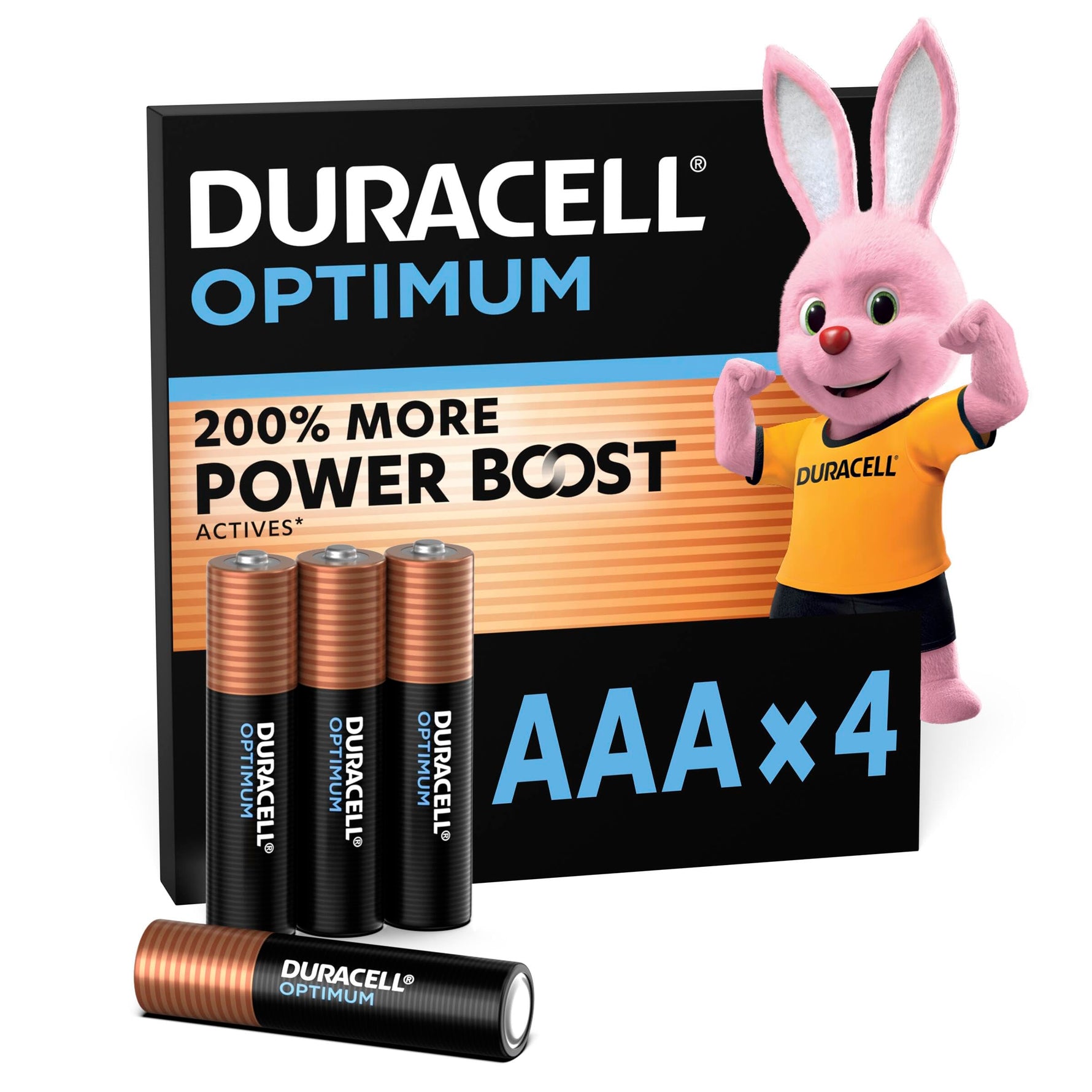 DURACELL Optimum AA-Batterien (4er-Pack) – Alkaline-Batterien 1,5 V