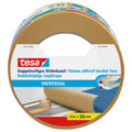 tesa Doppelseitiges Klebeband Universal - Vielseitiges Klebeband für Verpackungen, Deko und Teppiche oder zum Basteln - 5 m x 50 mm