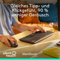 Logitech MK295 kabelloses Tastatur-Maus-Set mit SilentTouch-Technologie, Shortcut-Tasten, optischer SpurfŸhrung, Nano USB-EmpfŠnger, verzšgerungsfreier Drahtlosverbindung, QWERTZ Layout