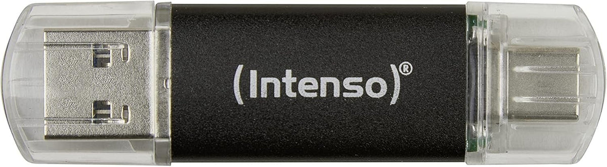 Intenso Twist Line 256 GB, Dual USB-Stick 3.2 Gen 1x1, USB-C und USB-A, 70MB/s, Anthrazit