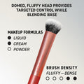 Real Techniques Everyday Essentials + Make-up-Schwamm-Set, Make-up-Pinsel und Make-up-Mixer-Schwamm, für Foundation, Rouge, Bronzer, Lidschatten und Puder, 5-teiliges Set