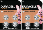 Duracell CR2025 Knopfzellen (4 Stück), CR 2025 Lithium-Knopfzelle 3 V