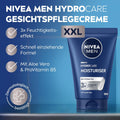 NIVEA MEN Hydrocare Moisturiser, 48h Feuchtigkeitscreme für trockene Männerhaut, feuchtigkeitsspendende Gesichtscreme mit Aloe Vera und Provitamin B5 (100 ml)