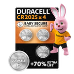 Duracell CR2450 Knopfzellen (2 Stück), CR 2450 Lithium-Knopfzellen 3 V