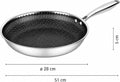 Roland Bratpfanne Edelstahl – Induktionsgeeignet – Antihaftbeschichtung, Camping – 8 cm – Spülmaschinenfest & kratzfest