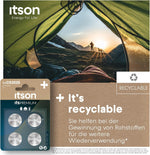ITSON, CR2025 Batterien, 3V, Knopfzellen, 4 Stück, am besten für Autoschlüssel, Uhren und Herzfrequenzmesser