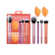 Real Techniques Everyday Essentials + Make-up-Schwamm-Set, Make-up-Pinsel und Make-up-Mixer-Schwamm, für Foundation, Rouge, Bronzer, Lidschatten und Puder, 5-teiliges Set