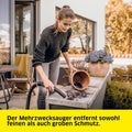 KÄRCHER Nass-/Trockensauger WD 3 V-17/4/20, inkl. Patronenfilter, Vliesfilterbeutel, 1.000 W, Kunststoffbehälter: 17 l, Saugschlauch: 2 m und Schlauchaufbewahrung, Blasfunktion, Boden- und Fugendüse