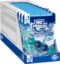 WC FRISCH Kraft Aktiv Blauspüler Ozeanfrische (4x50 g), WC Reiniger mit innovativer Geruchs-Stopp-Formel, Duftsteine für extra Frische und eine sichtbare Reinigung