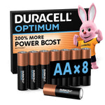 DURACELL Optimum AA-Batterien (4er-Pack) – Alkaline-Batterien 1,5 V