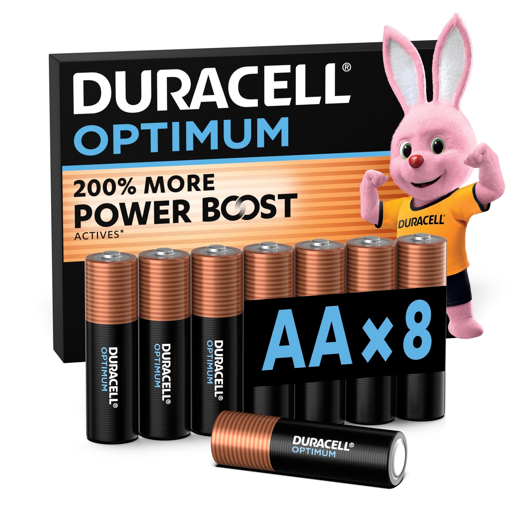 DURACELL Optimum AA-Batterien (4er-Pack) – Alkaline-Batterien 1,5 V