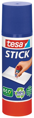 tesa Stick ecoLogo - Geruchsneutraler Klebestift für Papier und Pappe - Lösungsmittelfrei und Umweltschonend - 4 x 20 g