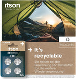 ITSON, CR2016 Batterien, 3V, Knopfzellen, 4 Stück, am besten für Autoschlüssel, Uhren und Herzfrequenzmesser