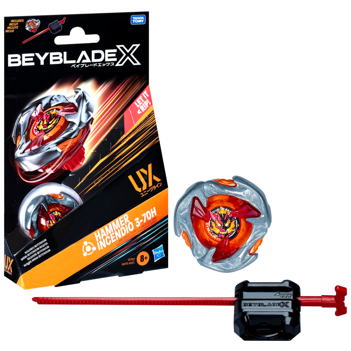 Hasbro Beyblade X Buster Dran 1-60A UX Starter Pack, Kreisel und Starter