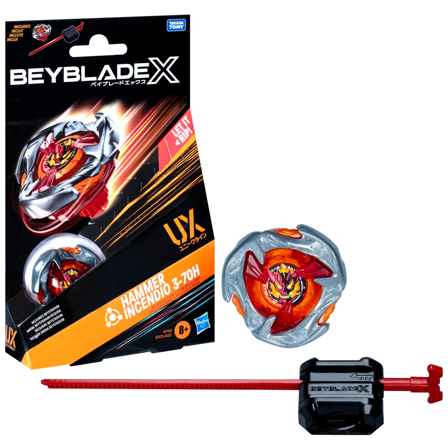 Hasbro Beyblade X Buster Dran 1-60A UX Starter Pack, Kreisel und Starter