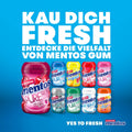 Mentos Kaugummi Pure Fresh Erdbeere, 6 Boxen zuckerfreie Chewing Gum Dragees mit Erdbeer-Geschmack & flüssiger Füllung, Multipack (6 x 35 Stück)