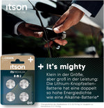ITSON, CR2016 Batterien, 3V, Knopfzellen, 4 Stück, am besten für Autoschlüssel, Uhren und Herzfrequenzmesser