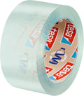 tesa MINI DISPENSER RECYCLED - Gehäuse 100% recycelter Kunststoff aus Produktionsresten - Klebebandabroller mit 2 Rollen film CRYSTAL RECYCLED 10 m x 19 mm