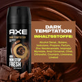 Axe Bodyspray Dark Temptation Deo ohne Aluminium sorgt 48 Stunden lang für effektiven Schutz vor Körpergeruch 3x 150 ml