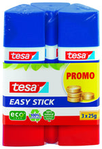 tesa Stick ecoLogo - Geruchsneutraler Klebestift für Papier und Pappe - Lösungsmittelfrei und Umweltschonend - 4 x 20 g