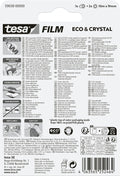 tesa MINI DISPENSER RECYCLED - Gehäuse 100% recycelter Kunststoff aus Produktionsresten - Klebebandabroller mit 2 Rollen film CRYSTAL RECYCLED 10 m x 19 mm