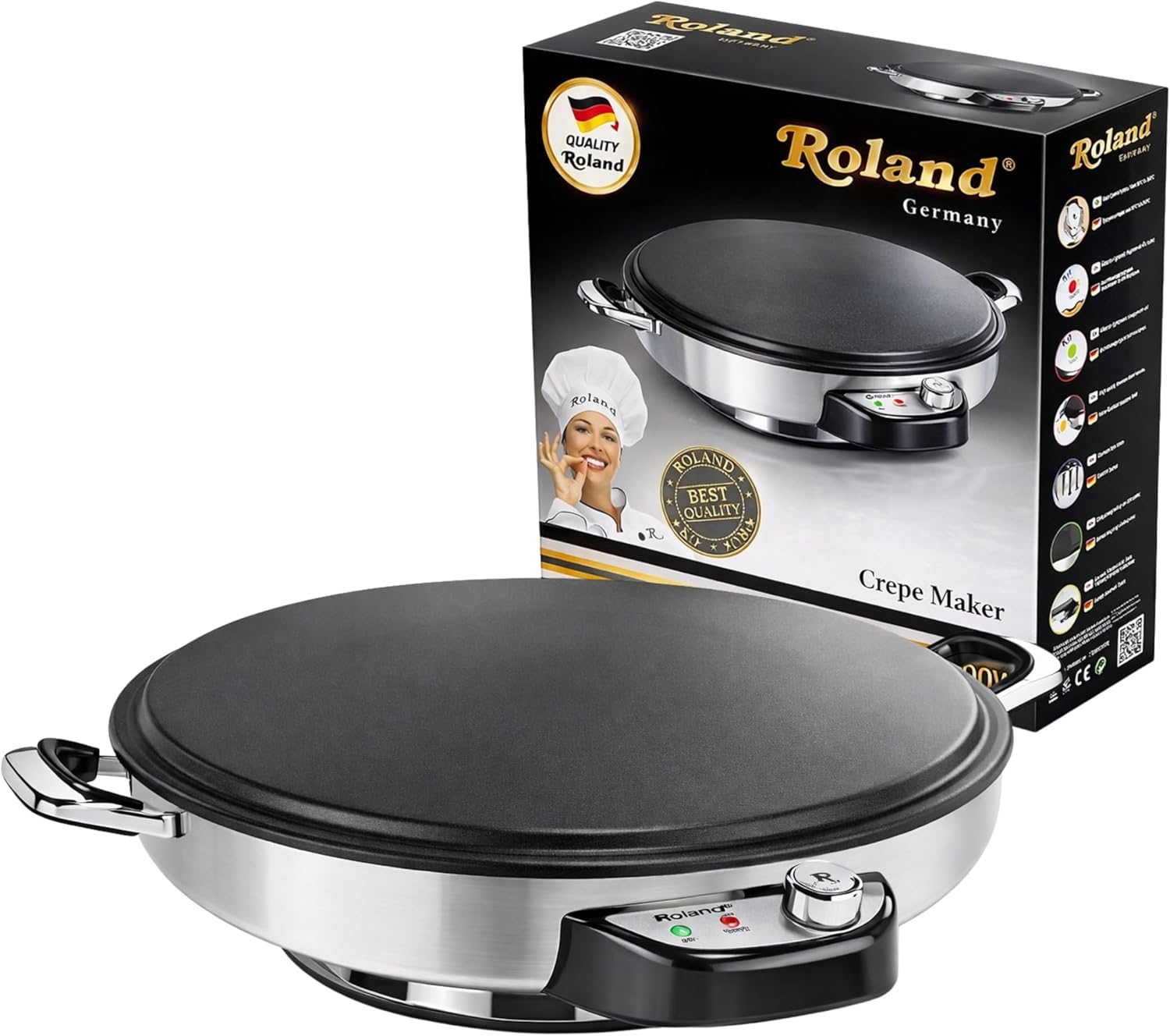 Roland Fladenbäcker-Teflon – Crêpe, Yufka & Katmer (große Backplatte)